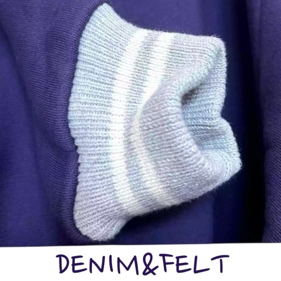 MADHAPPY Alumni Purple Knit Fleece Disney Font Logo Crewneck/Pullover | NEW/NWOT - Picture 9 of 10